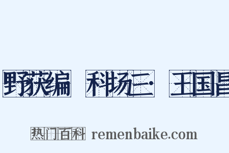 野获编·科场三·王国昌是什么意思的图片